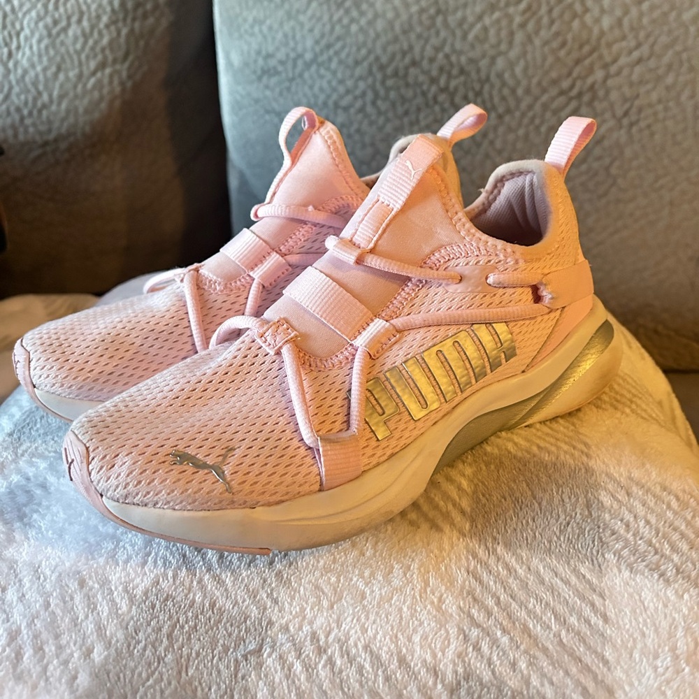 Puma Light Pink Mesh Sneakers 5.5Y